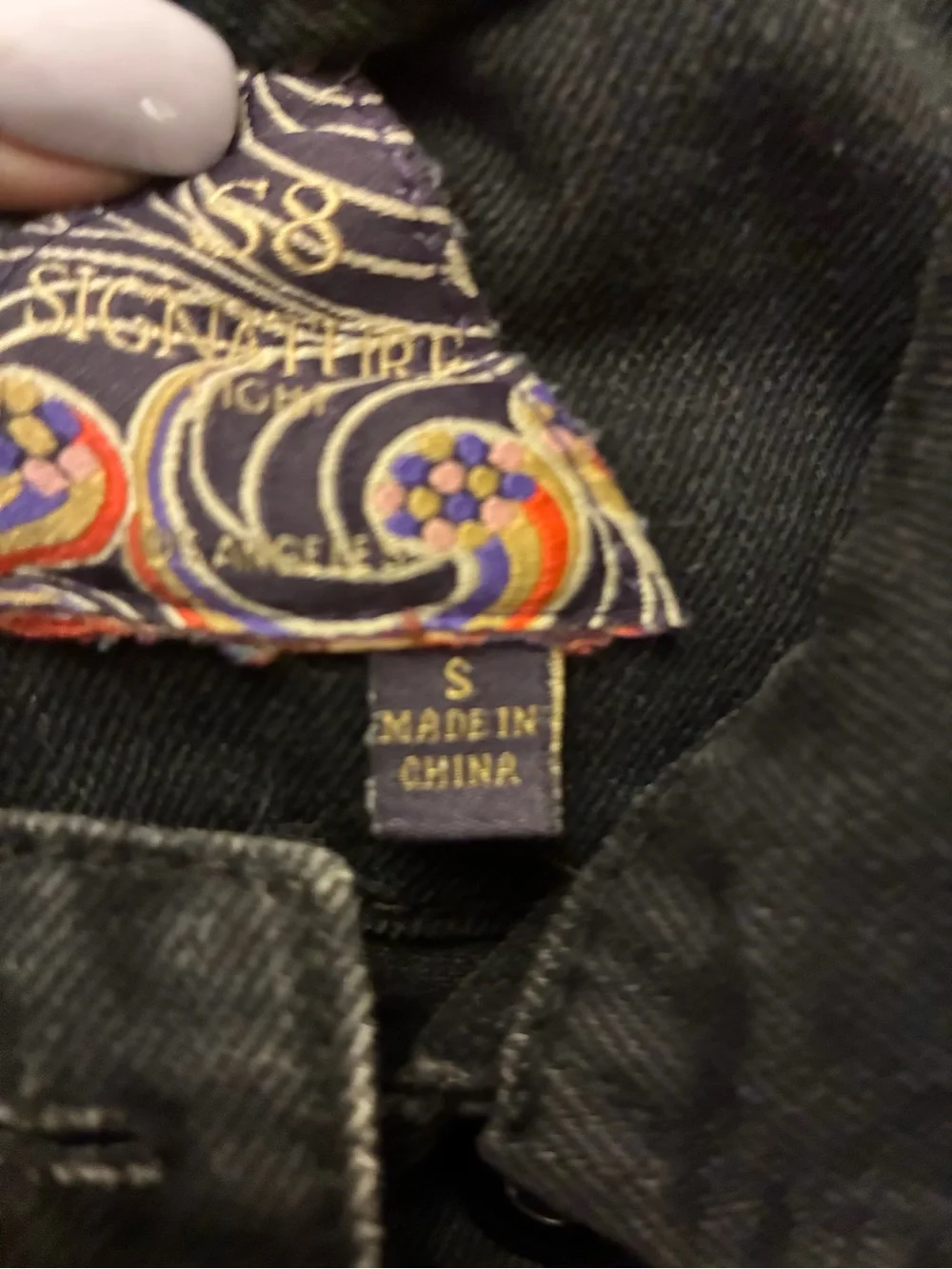 Signature 8 Bad Choices Cropped Black Denim Jacket S